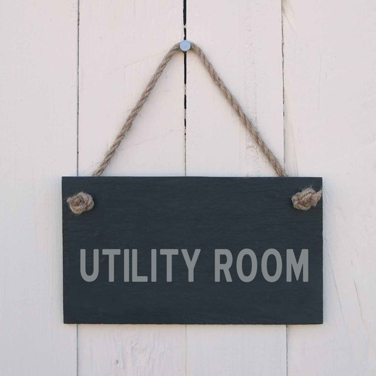 Maturi Utility Room Sign Wayfair.co.uk